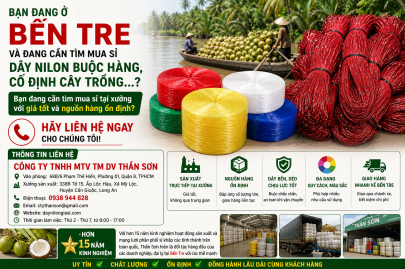 Bán sỉ dây nilon ( cuộn, bó ) buộc hàng tại Bến Tre